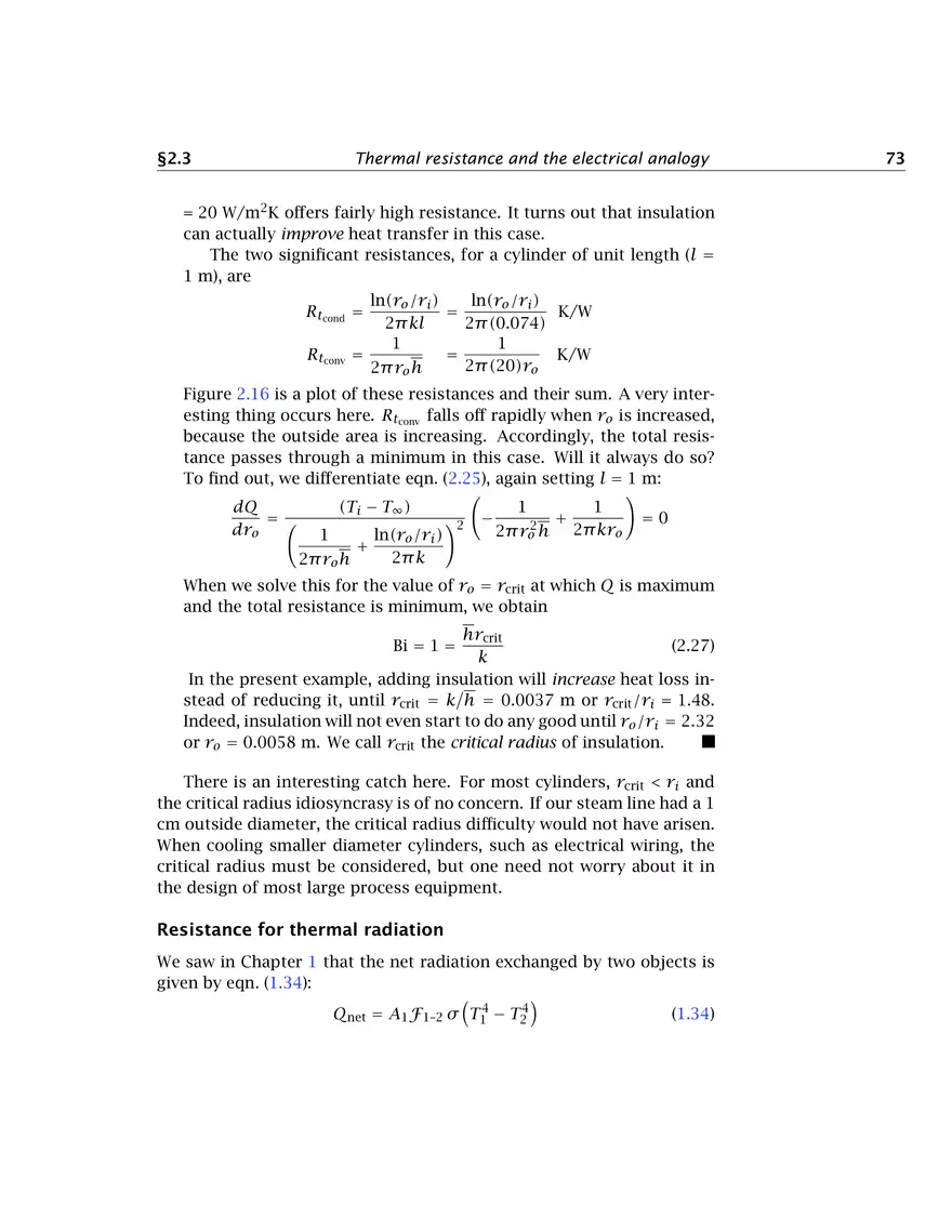 Heat Conduction Concepts, Thermal Resistance, and the Overall Heat Transfer Coefficient - Page 18