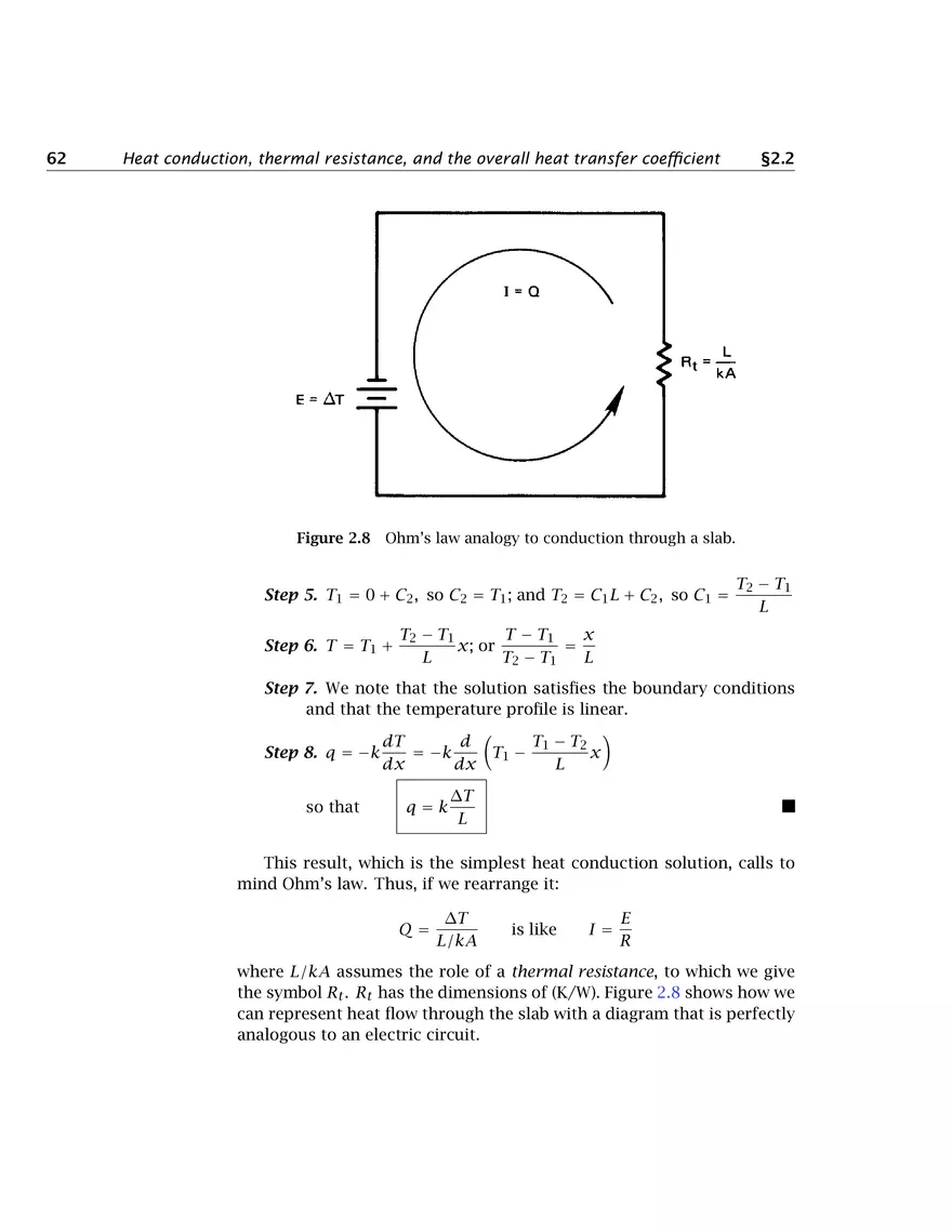 Heat Conduction Concepts, Thermal Resistance, and the Overall Heat Transfer Coefficient - Page 6