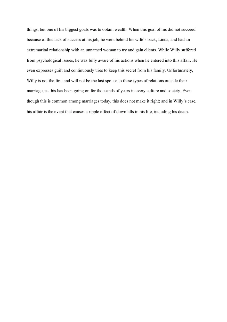 How Infinitely Was the True Downfall in “Death of a Salesman” - Page 8