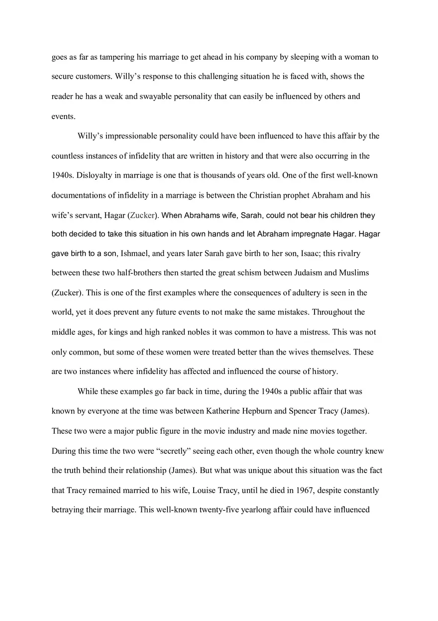 How Infinitely Was the True Downfall in “Death of a Salesman” - Page 2