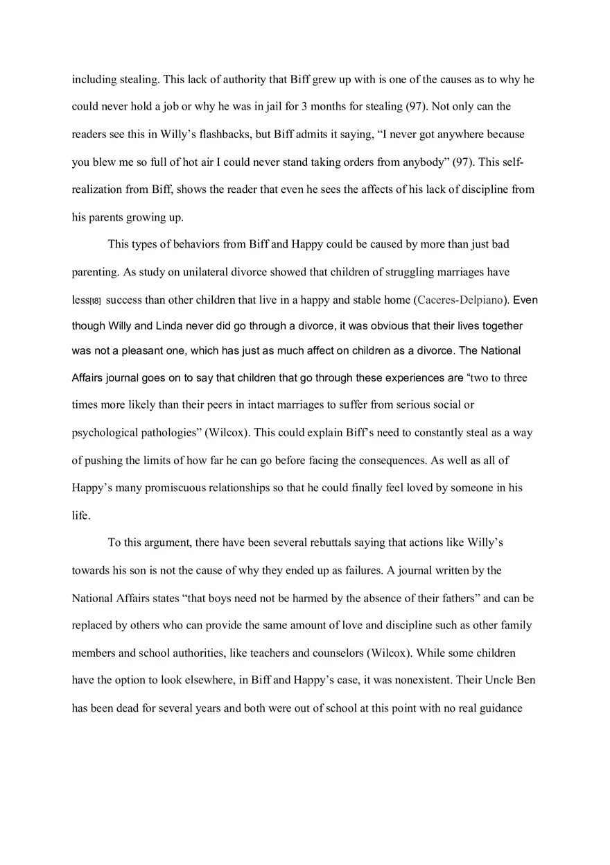 How Infinitely Was the True Downfall in “Death of a Salesman” - Page 4