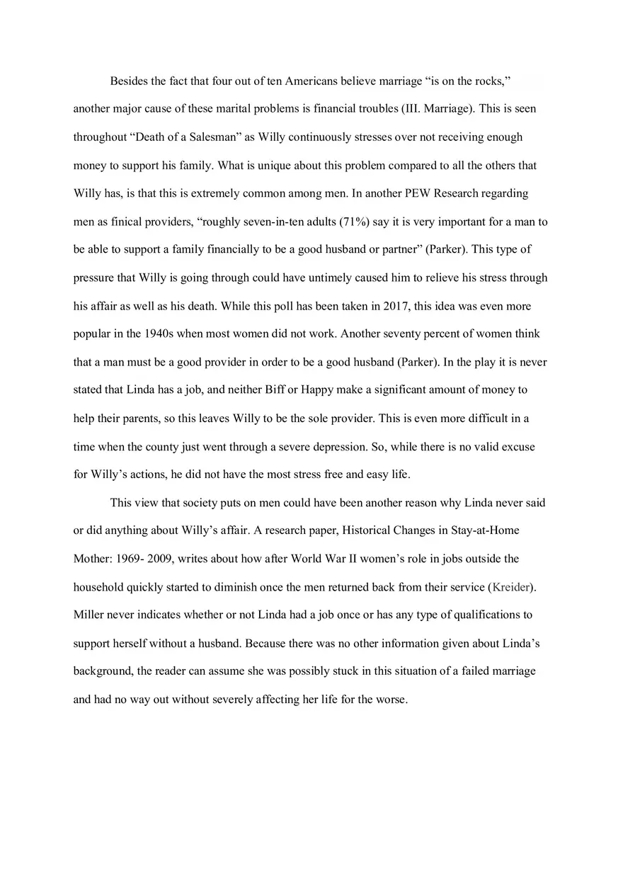 How Infinitely Was the True Downfall in “Death of a Salesman” - Page 6