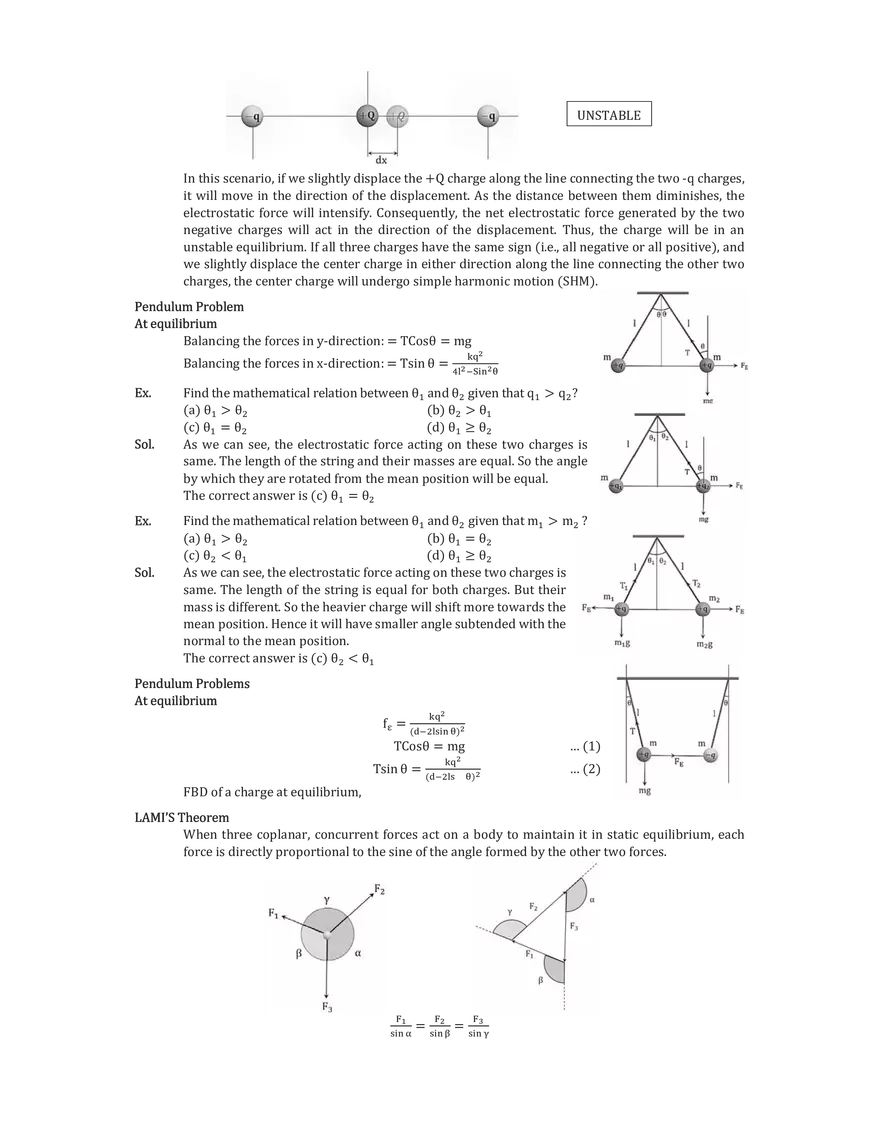 Problems on Equilibrium and Lami's Theorem - Page 2