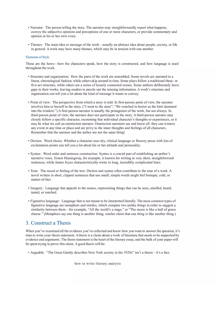 To Kill a Mockingbird How to Write Literary Analysis - Page 3