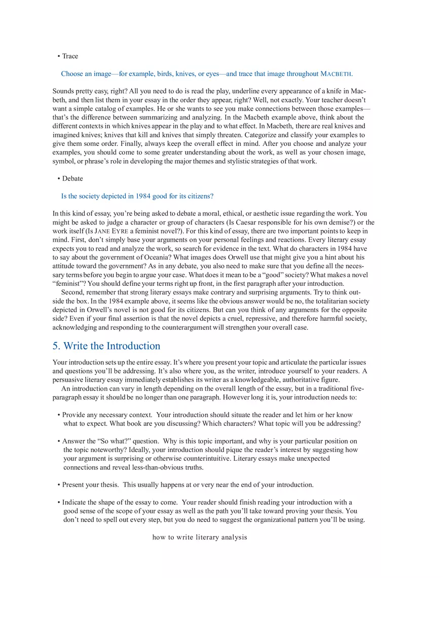 To Kill a Mockingbird How to Write Literary Analysis - Page 5