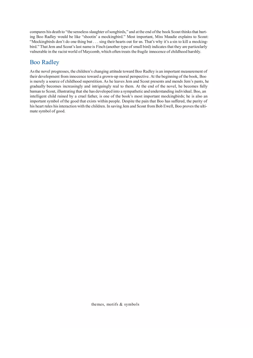 To Kill a Mockingbird Themes, Motifs & Symbols - Page 3