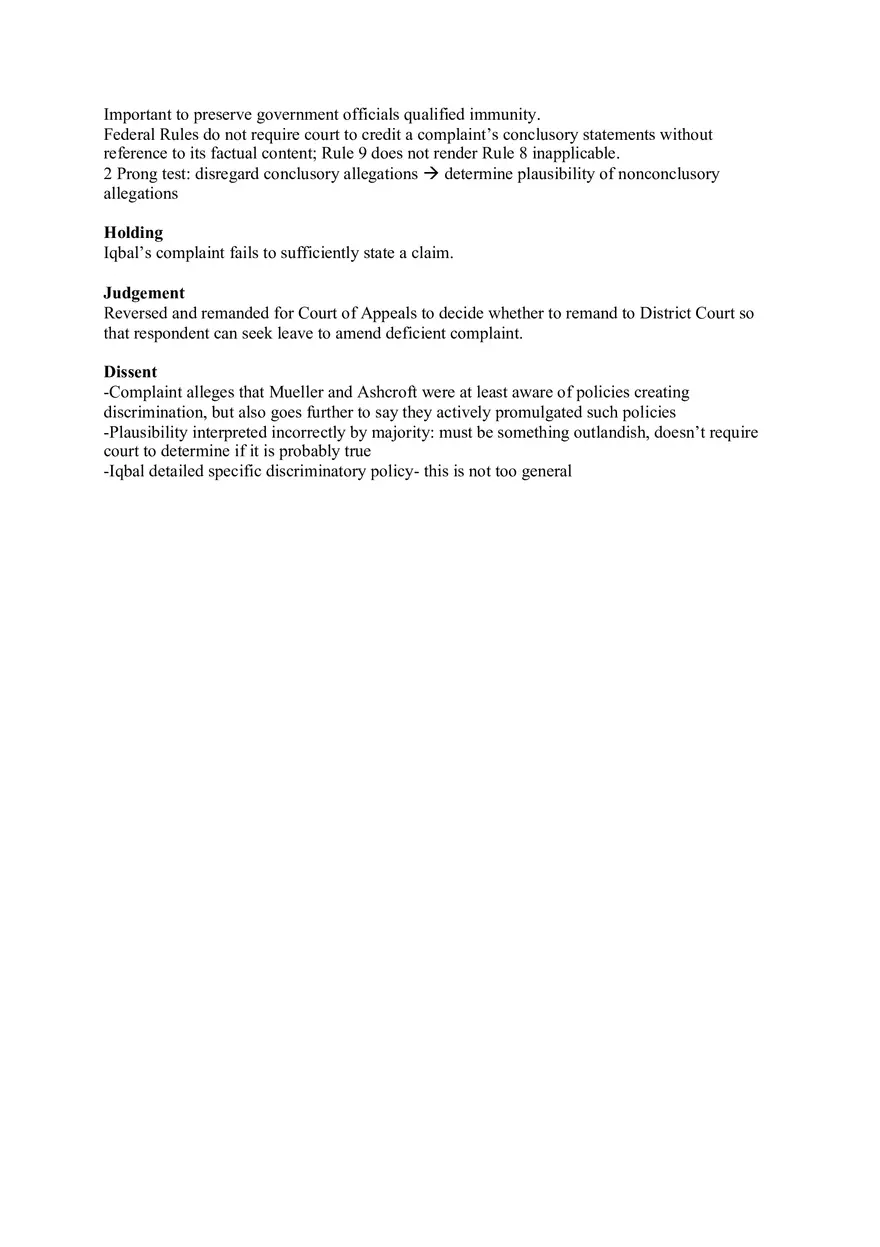 Ashcroft v. Iqbal - Page 2