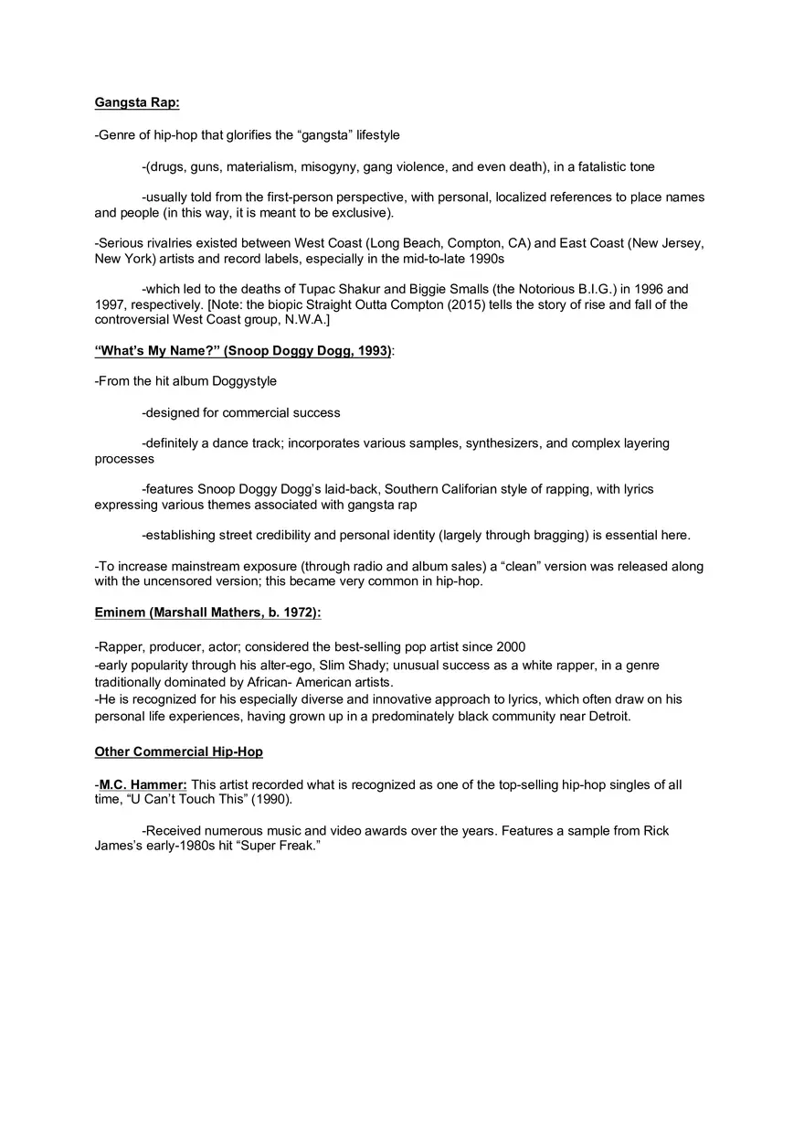 Music - Gangsta Rap - Page 1