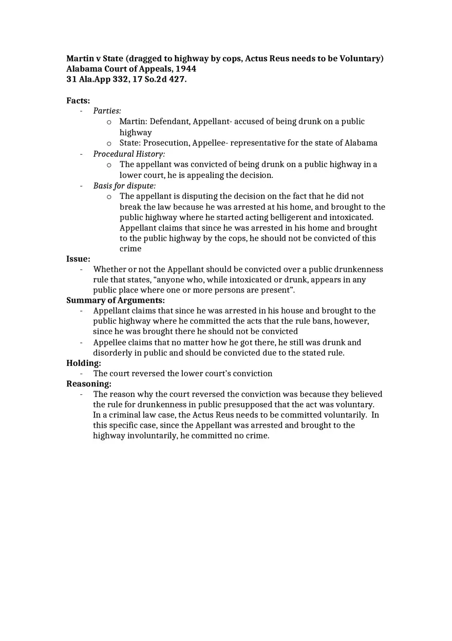 Martin v State - Page 1