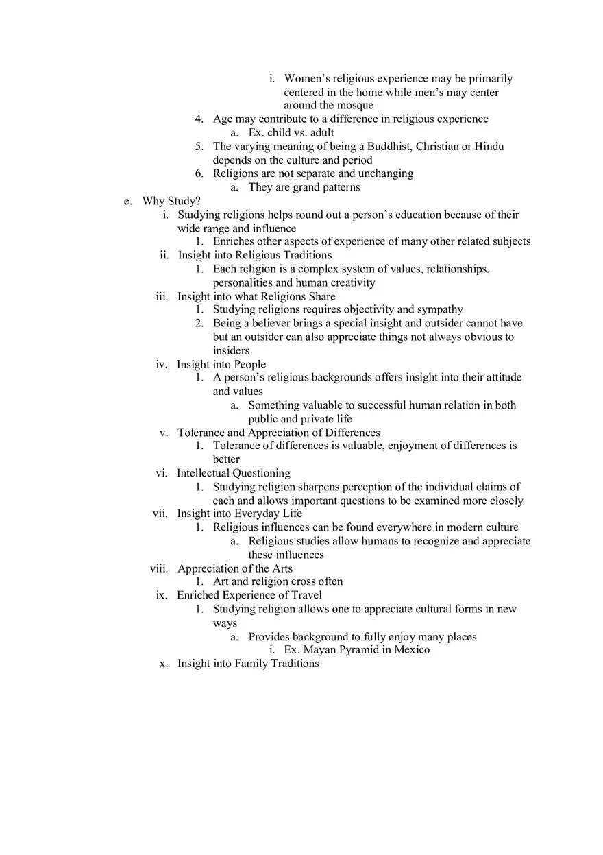 Religion Notes - Page 10