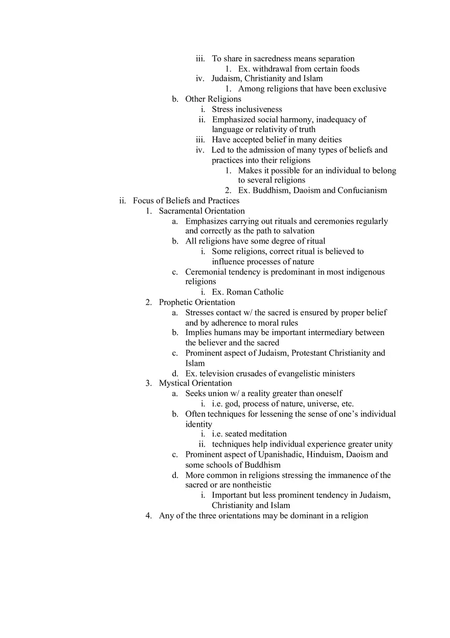 Religion Notes - Page 3