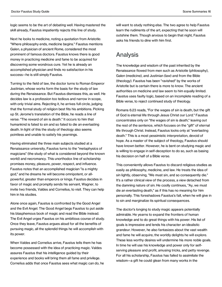 Doctor Faustus Study Guide - Page 8