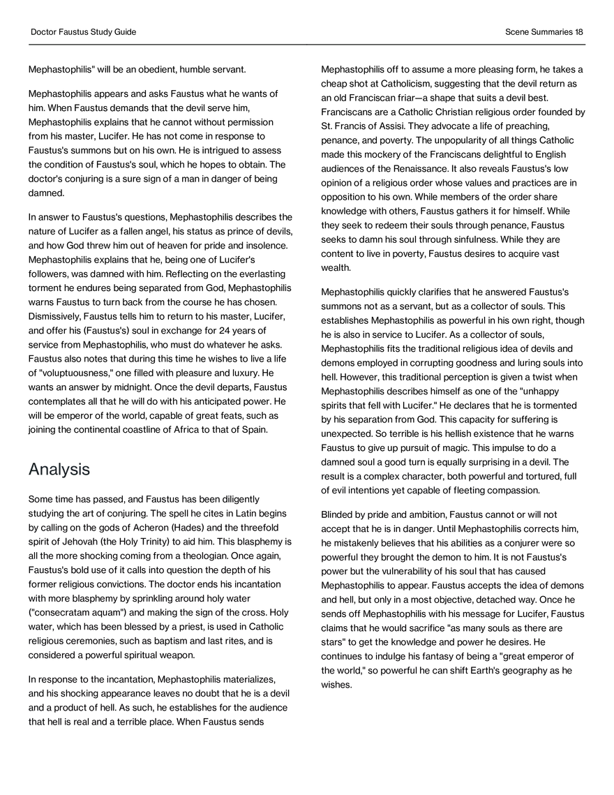Doctor Faustus Study Guide - Page 10