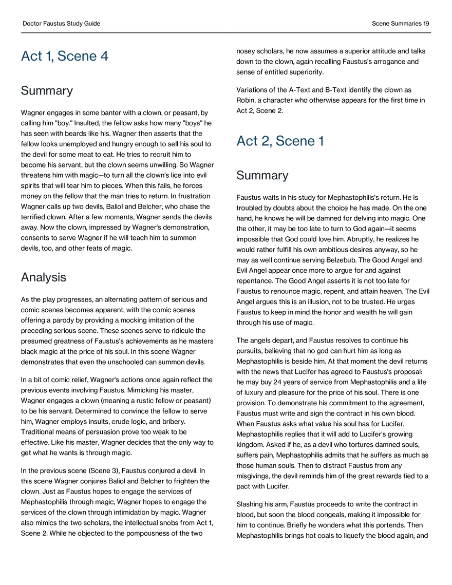 Doctor Faustus Study Guide - Page 11