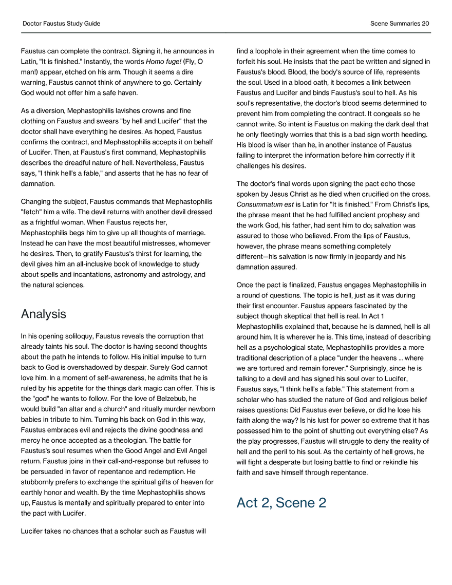 Doctor Faustus Study Guide - Page 12