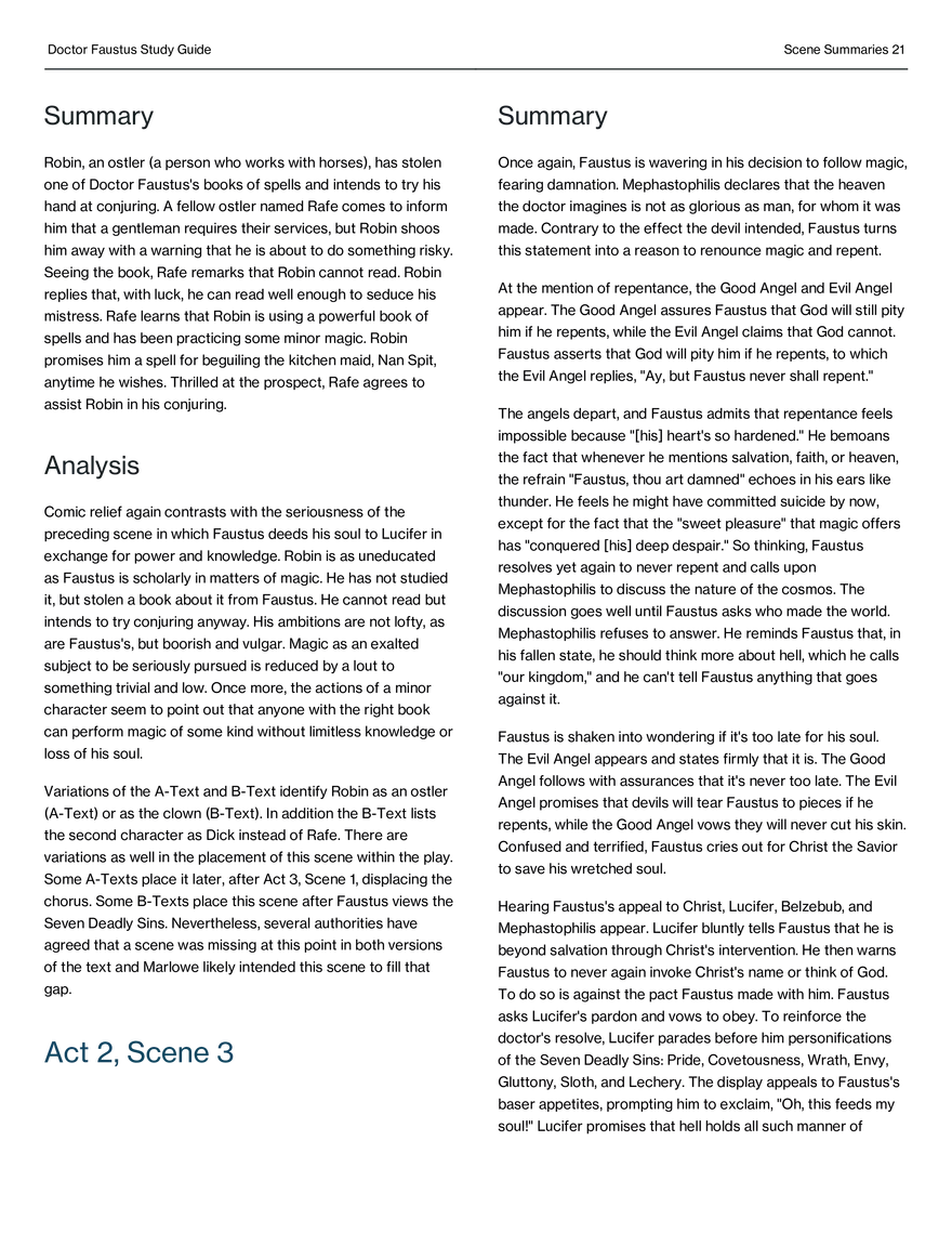 Doctor Faustus Study Guide - Page 14