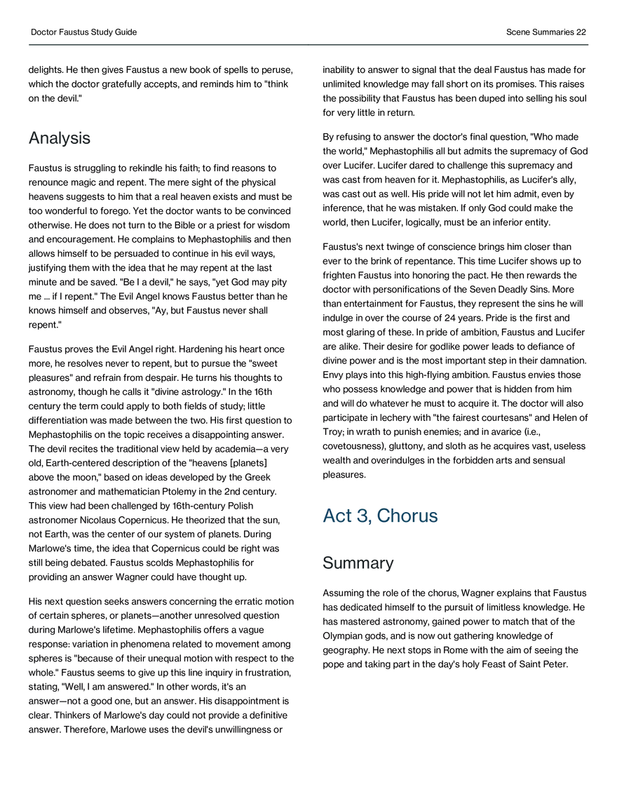 Doctor Faustus Study Guide - Page 15