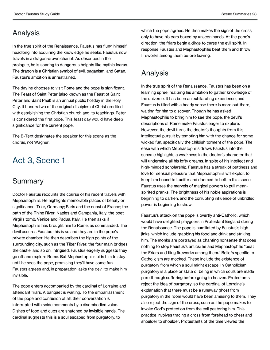 Doctor Faustus Study Guide - Page 16
