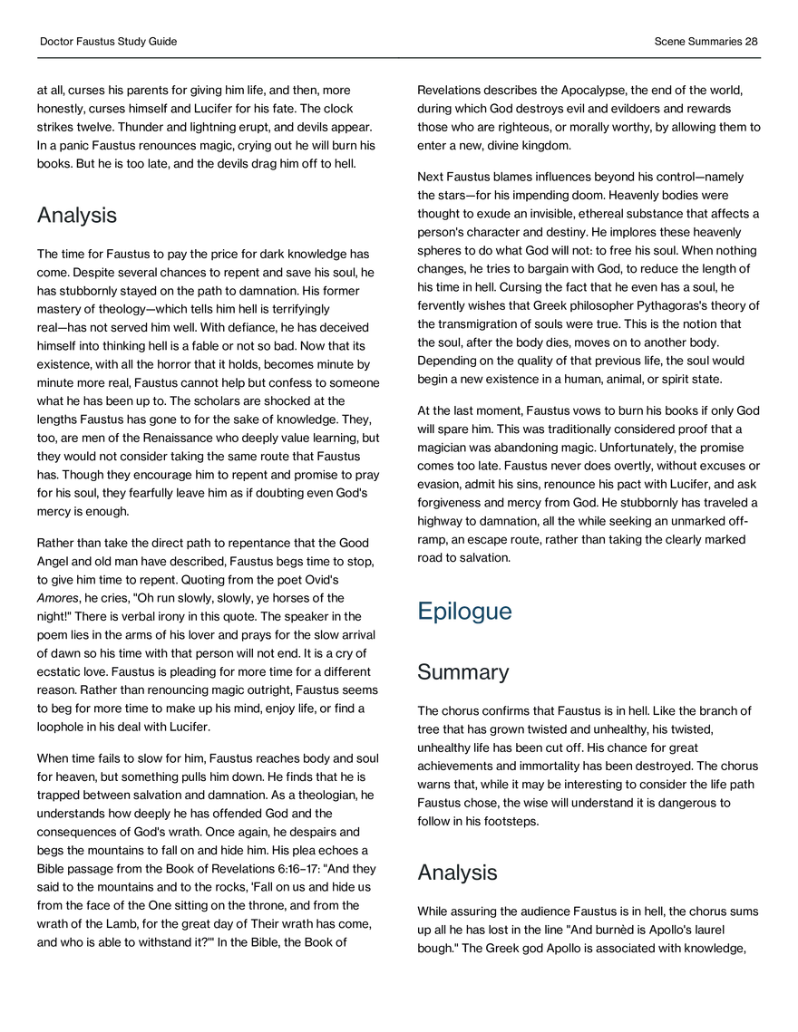 Doctor Faustus Study Guide - Page 21