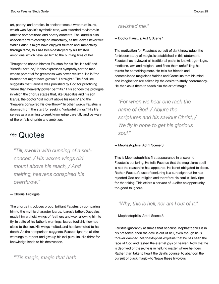 Doctor Faustus Study Guide - Page 22