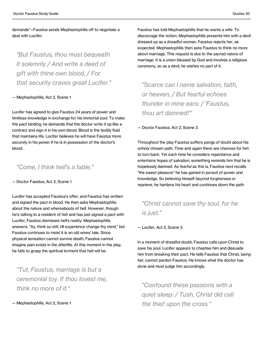 Doctor Faustus Study Guide - Page 23