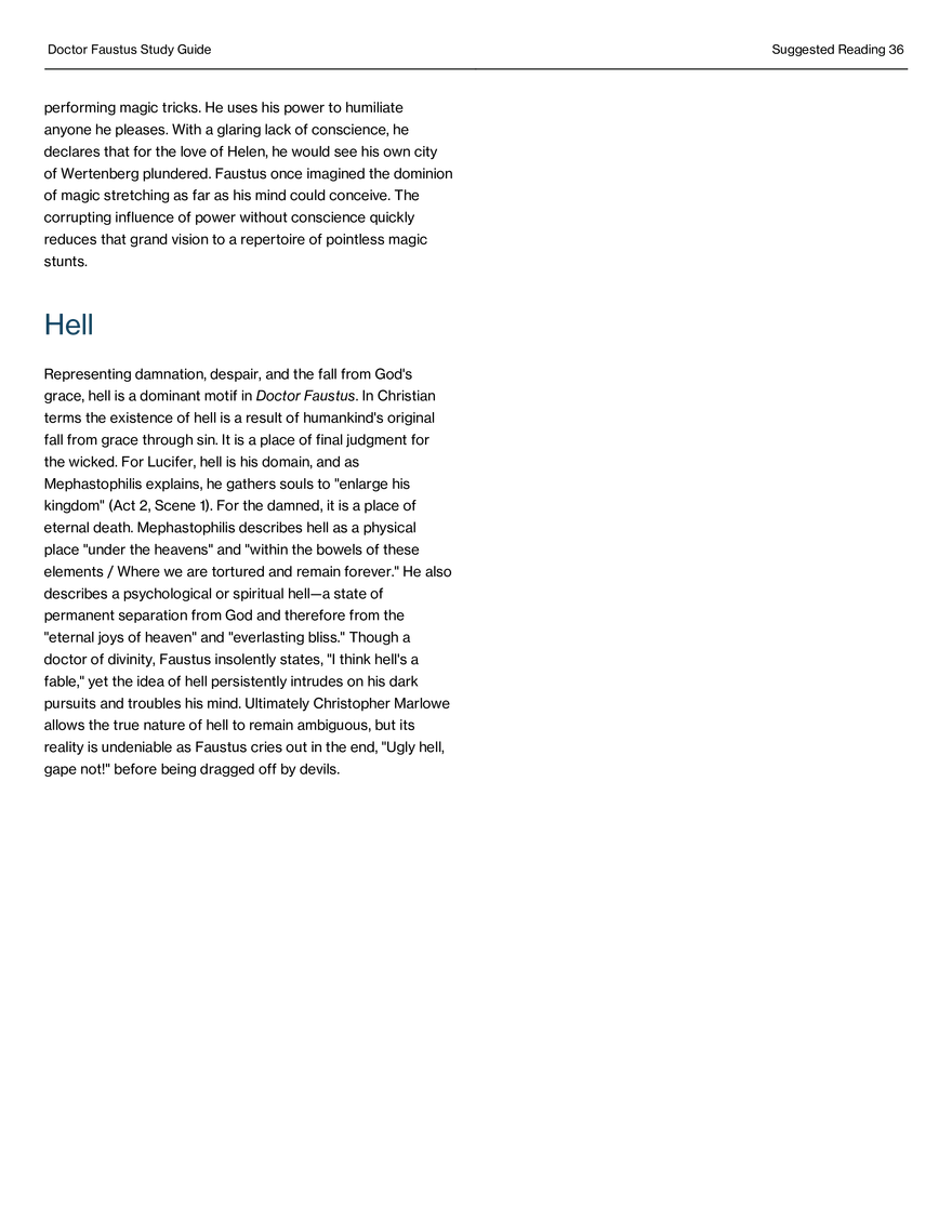 Doctor Faustus Study Guide - Page 30