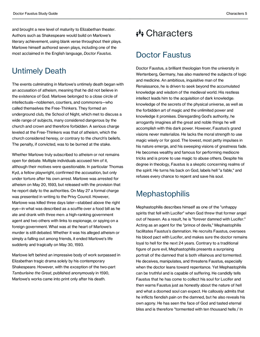 Doctor Faustus Study Guide - Page 31