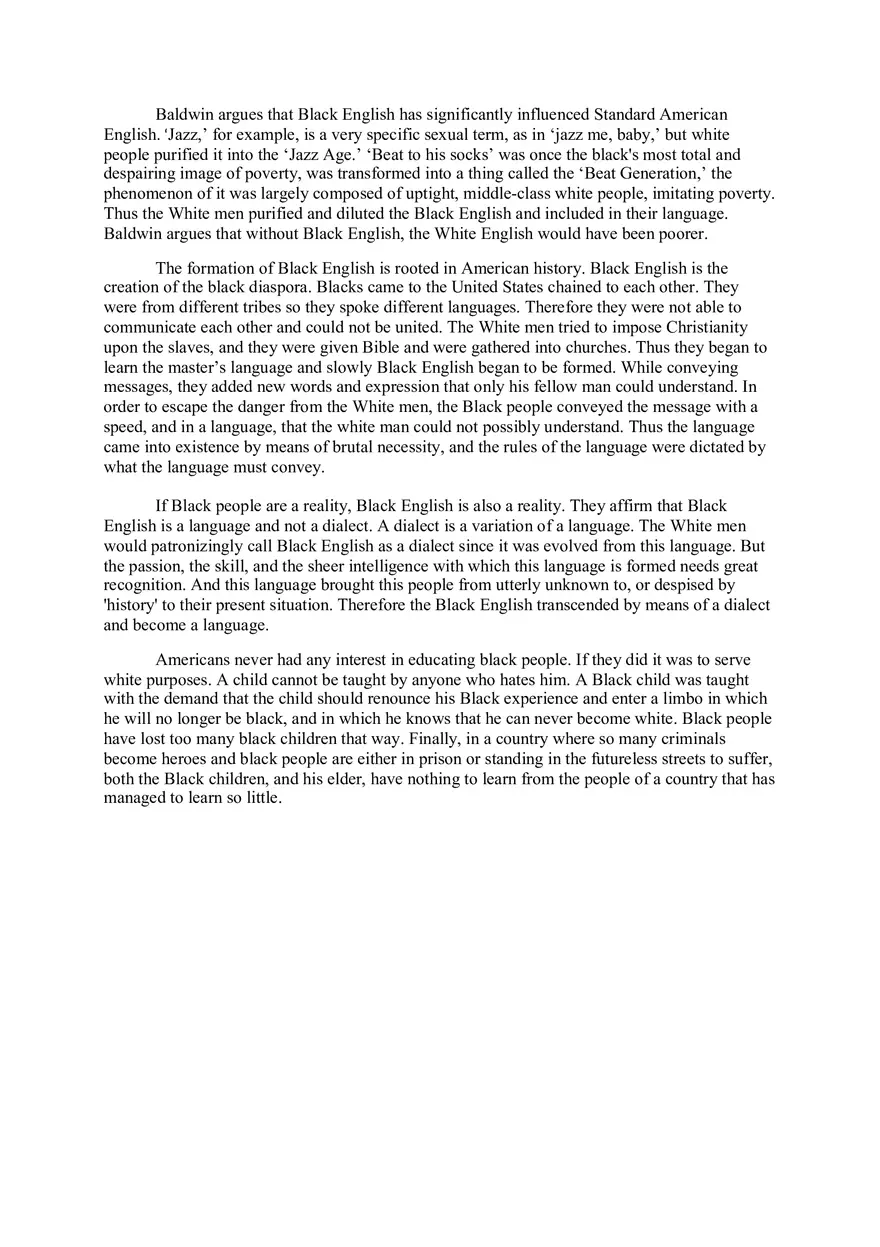 If Black English Isn’t a Language, Then Tell Me, What is - Page 2