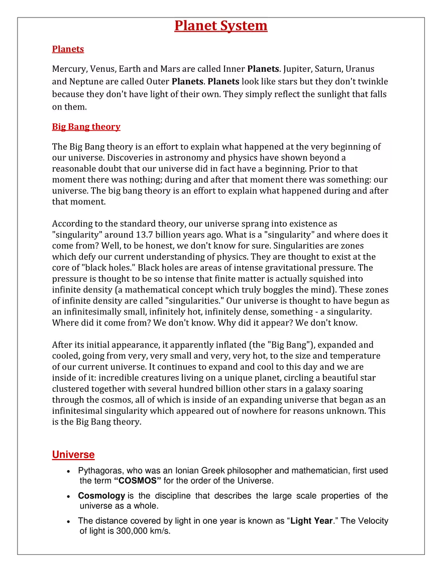 Planet System - Page 1