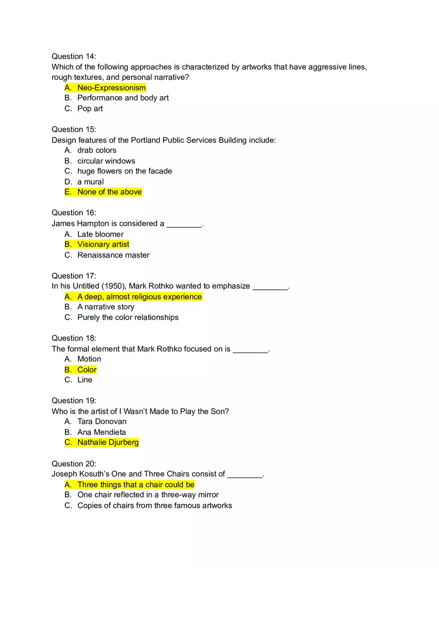 History Impressionism Answers - Page 3