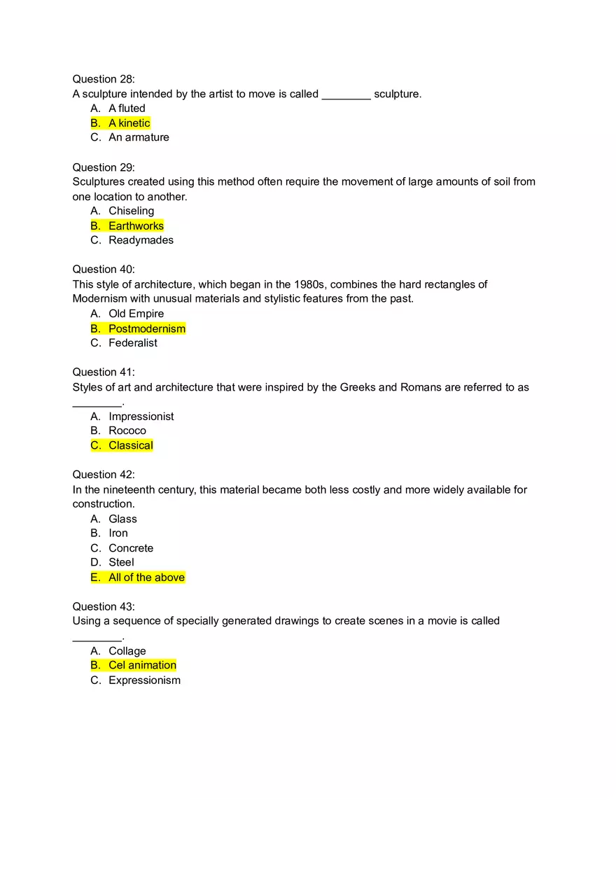 History Impressionism Answers - Page 5