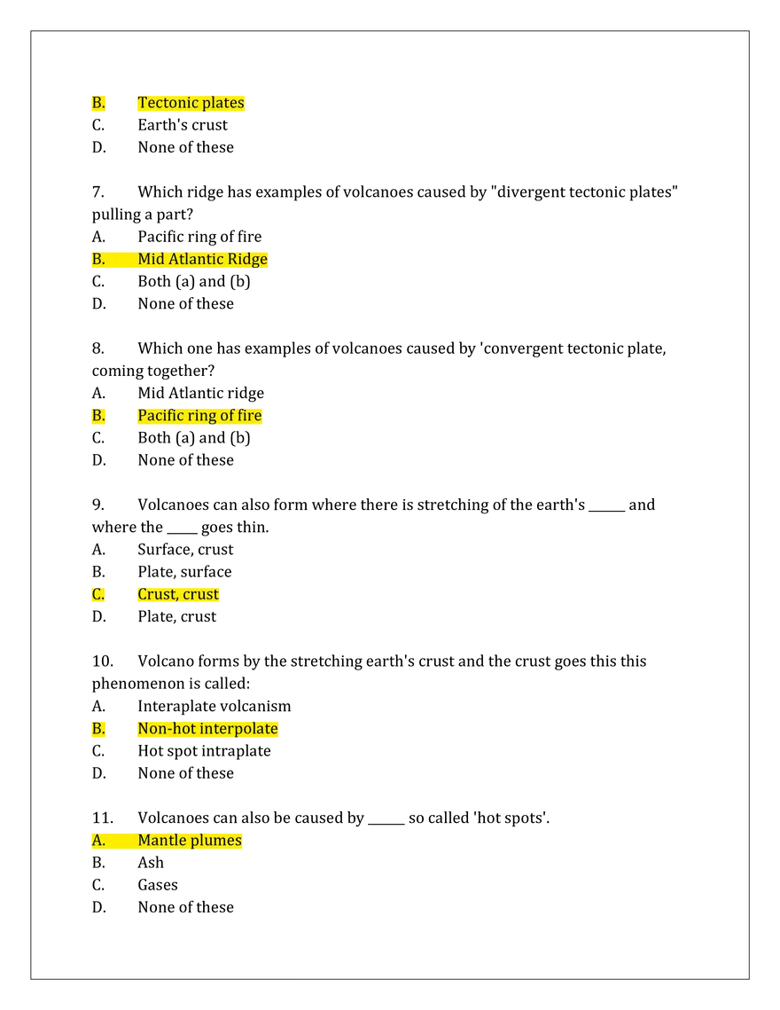 Types of Volcanoes and Its Distribution - Page 2