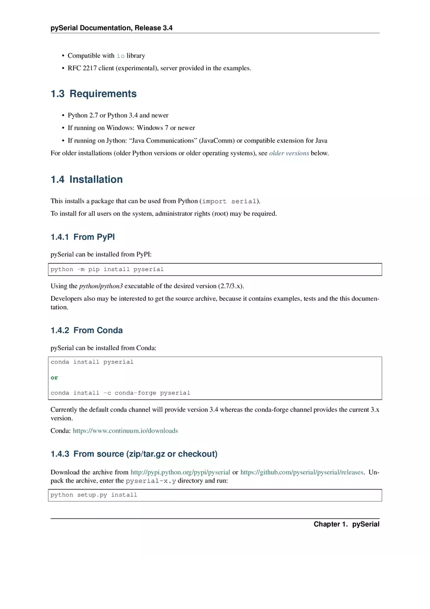 Chapter 1 pySerial - Page 2