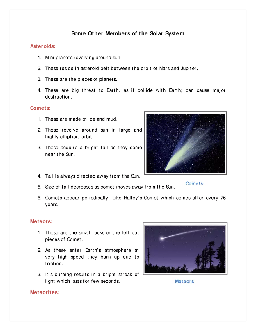 Chapter- 17 Stars and the Solar System - Page 9