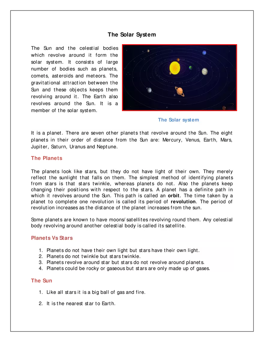 Chapter- 17 Stars and the Solar System - Page 5
