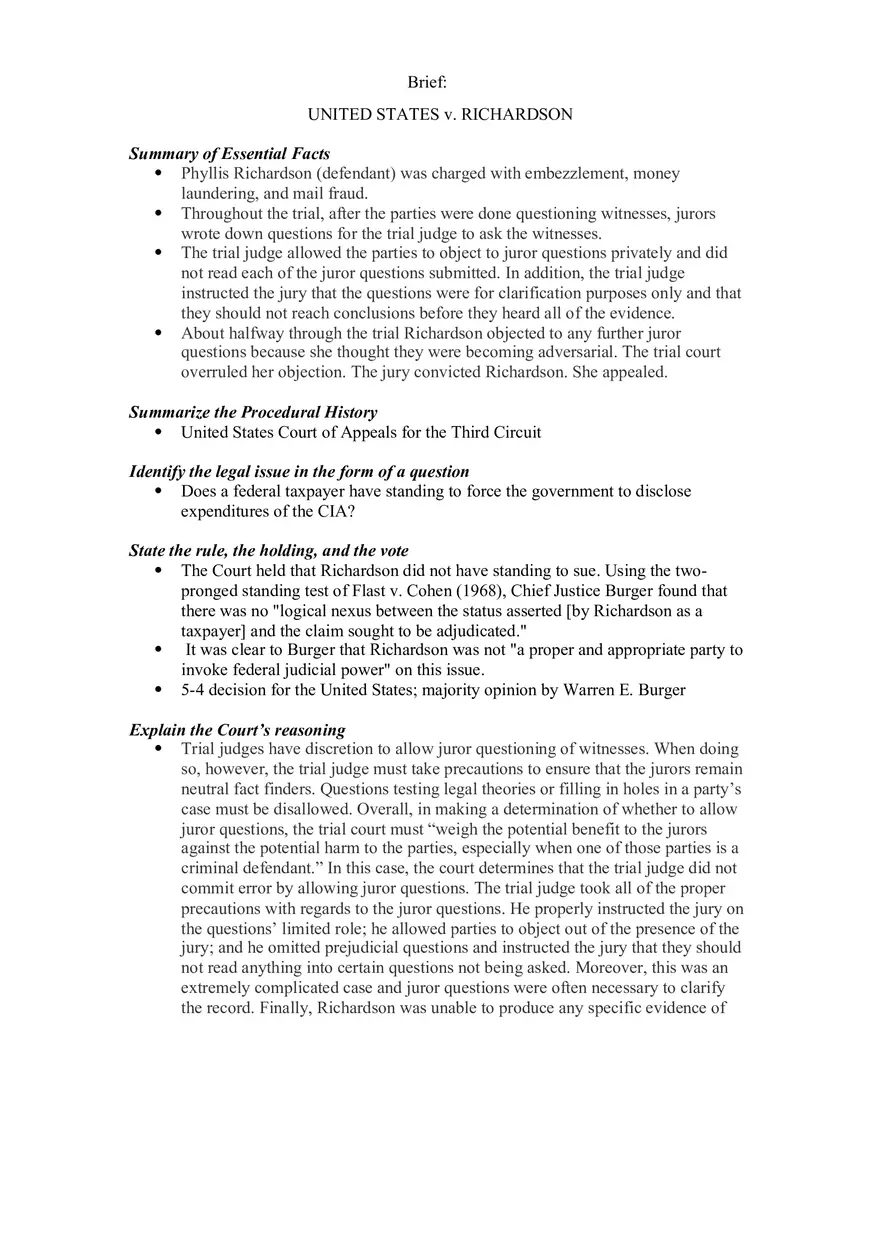 United States v. Richardson - Page 1