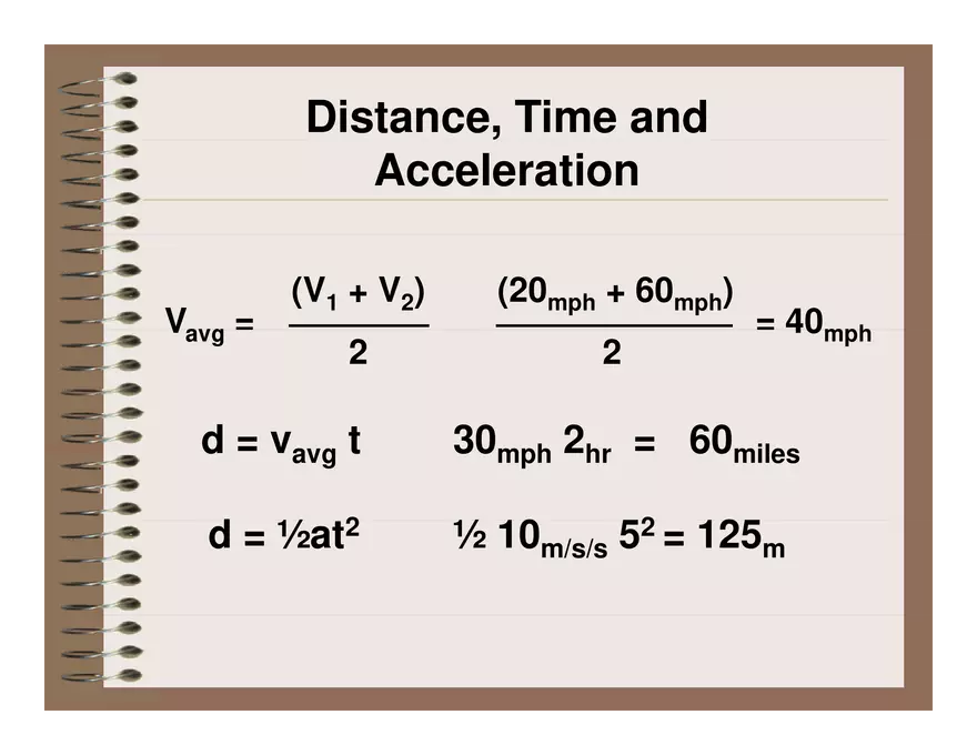 Physics Average Speed - Page 4