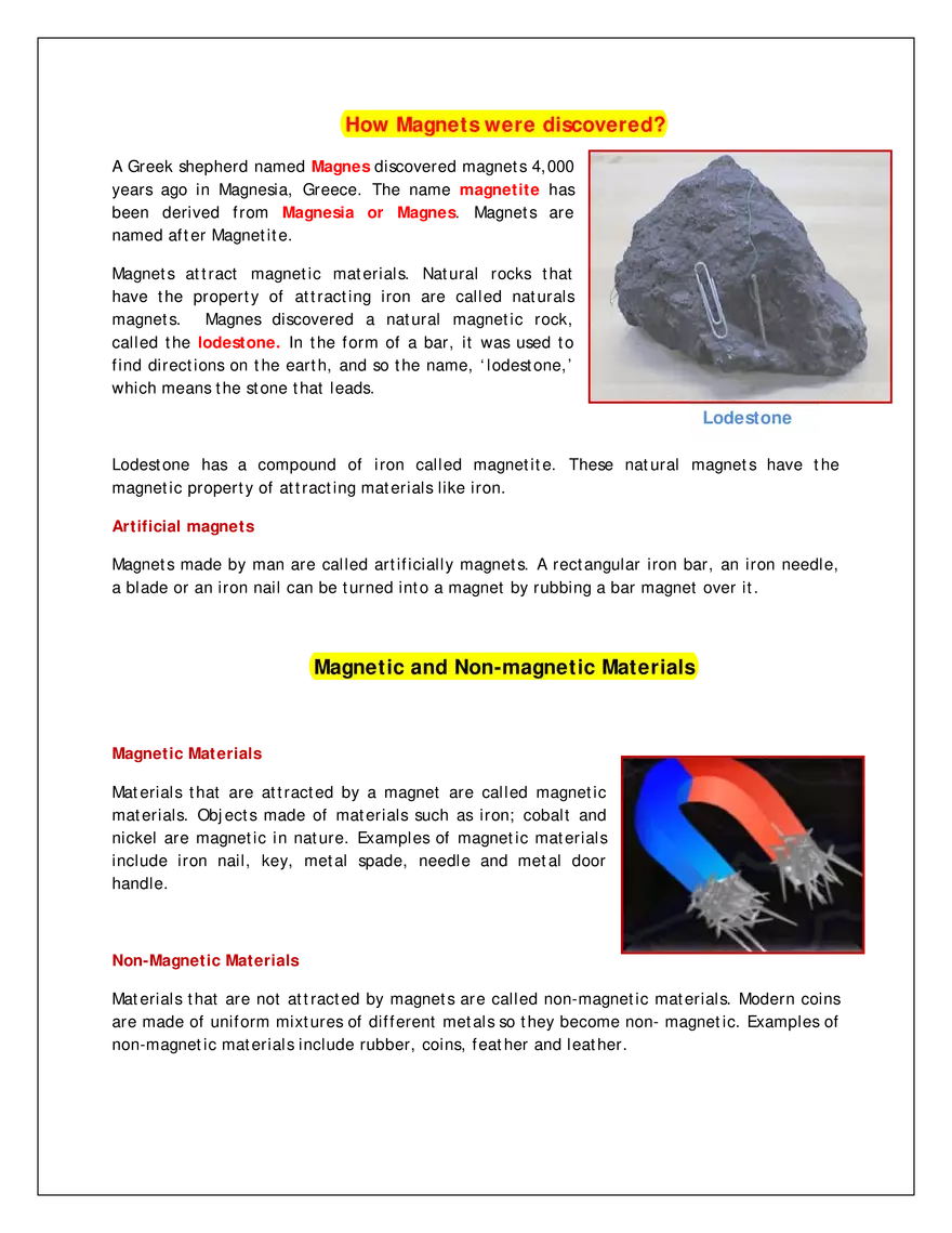 How Magnets Were Discovered - Page 1