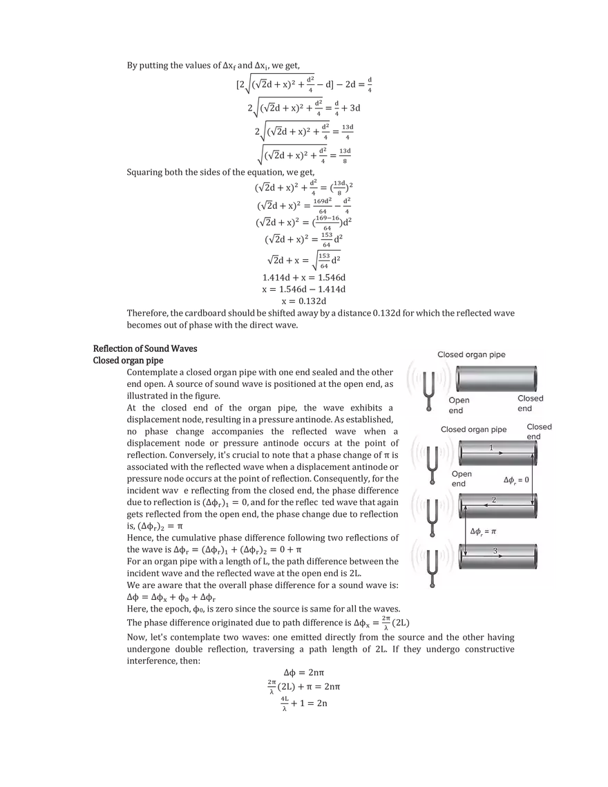 Standing Wave in Organ Pipe and Beats - Page 7