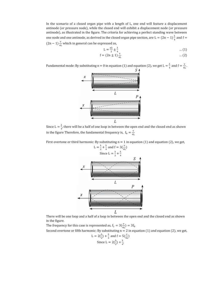 Standing Wave in Organ Pipe and Beats - Page 9