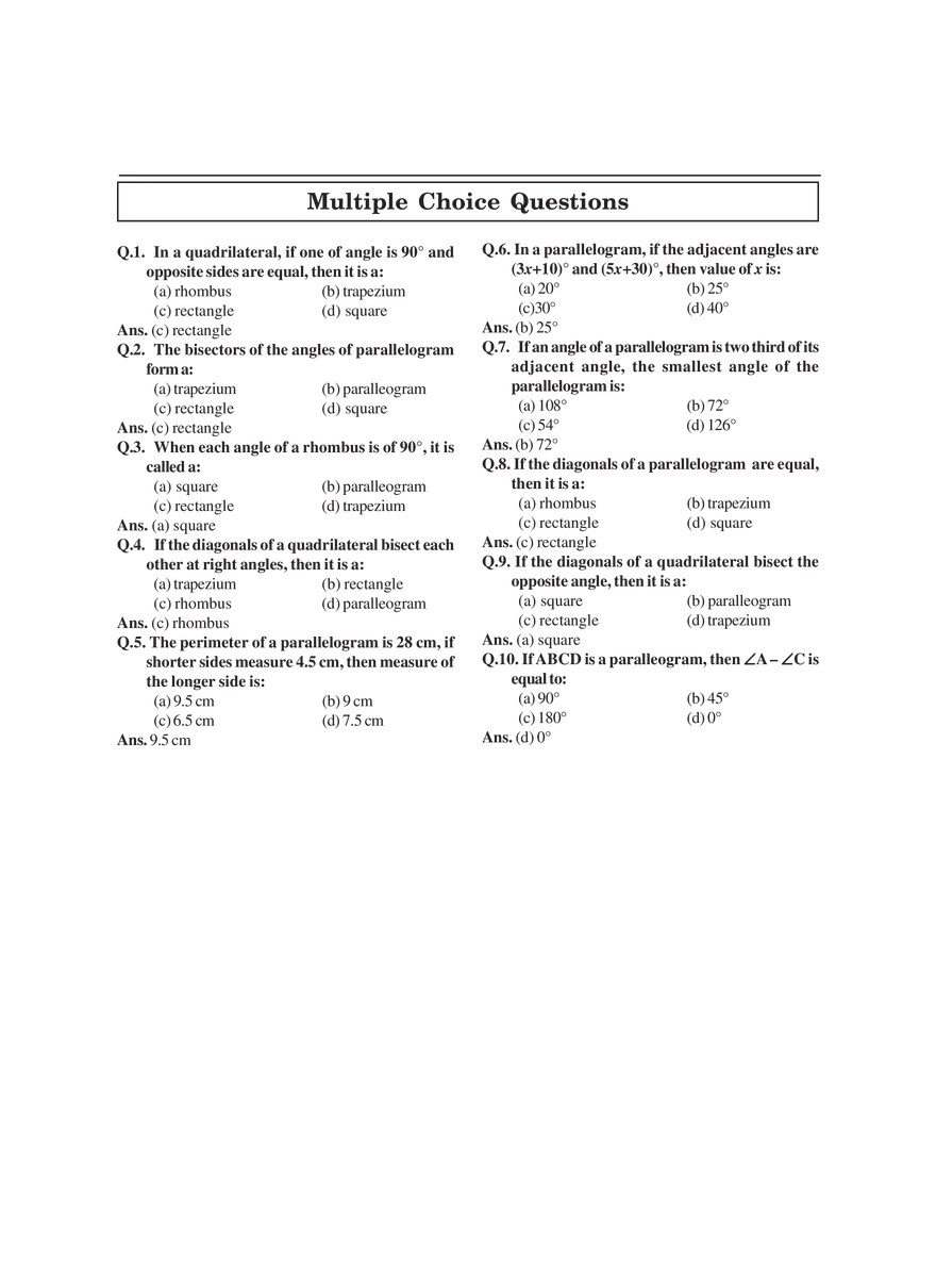 Chapter 8 Quadrilaterals - Page 10