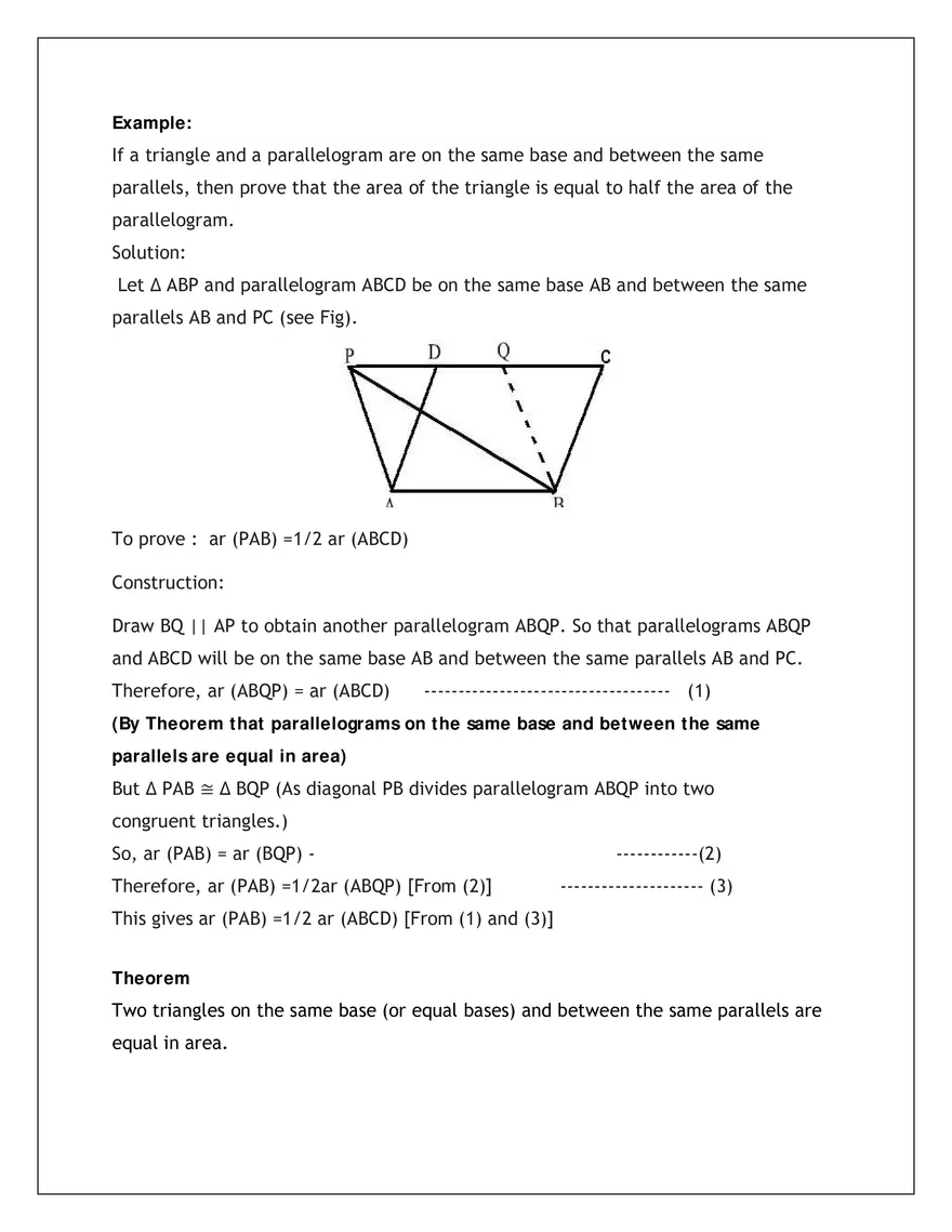 Areas of Parallelograms and Triangles - Page 4