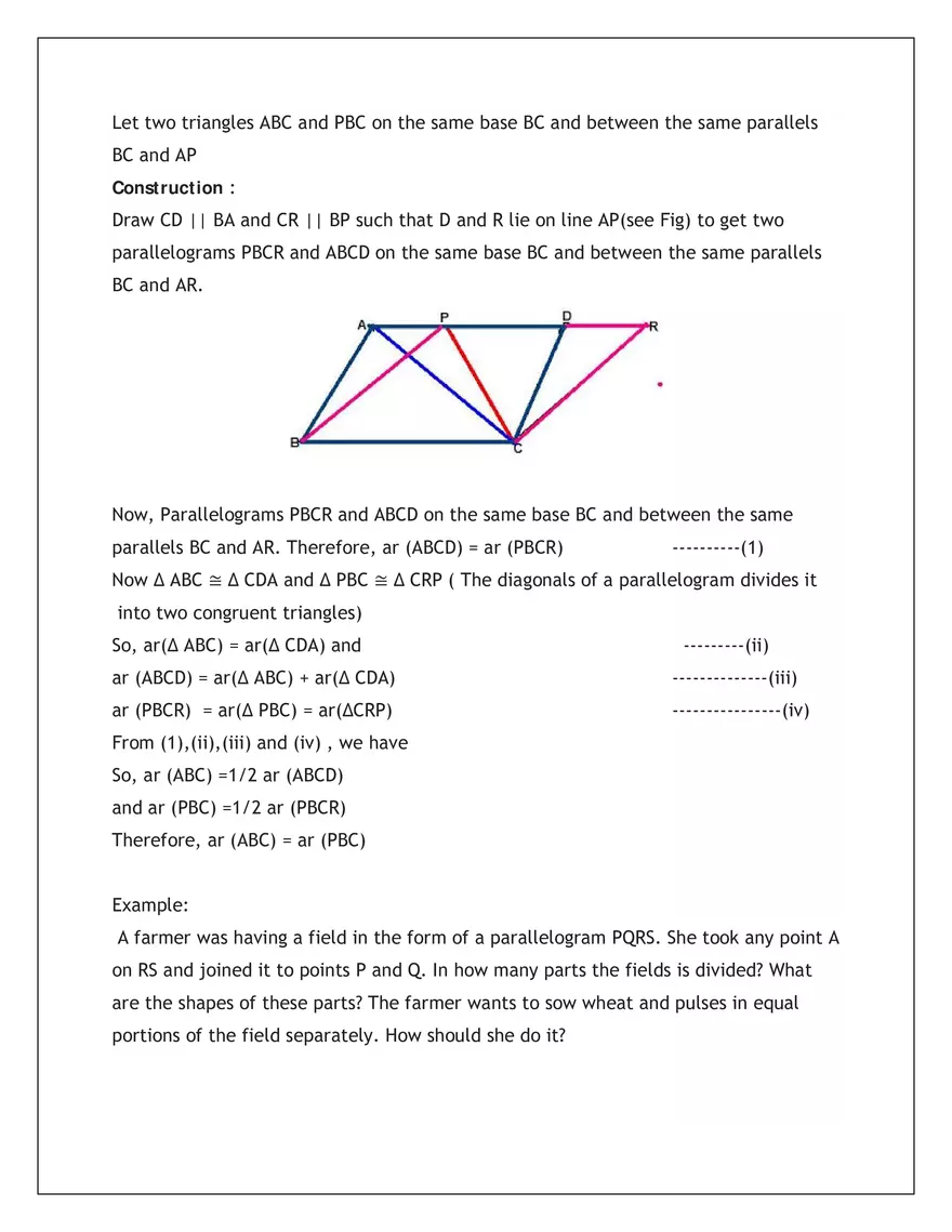 Areas of Parallelograms and Triangles - Page 5