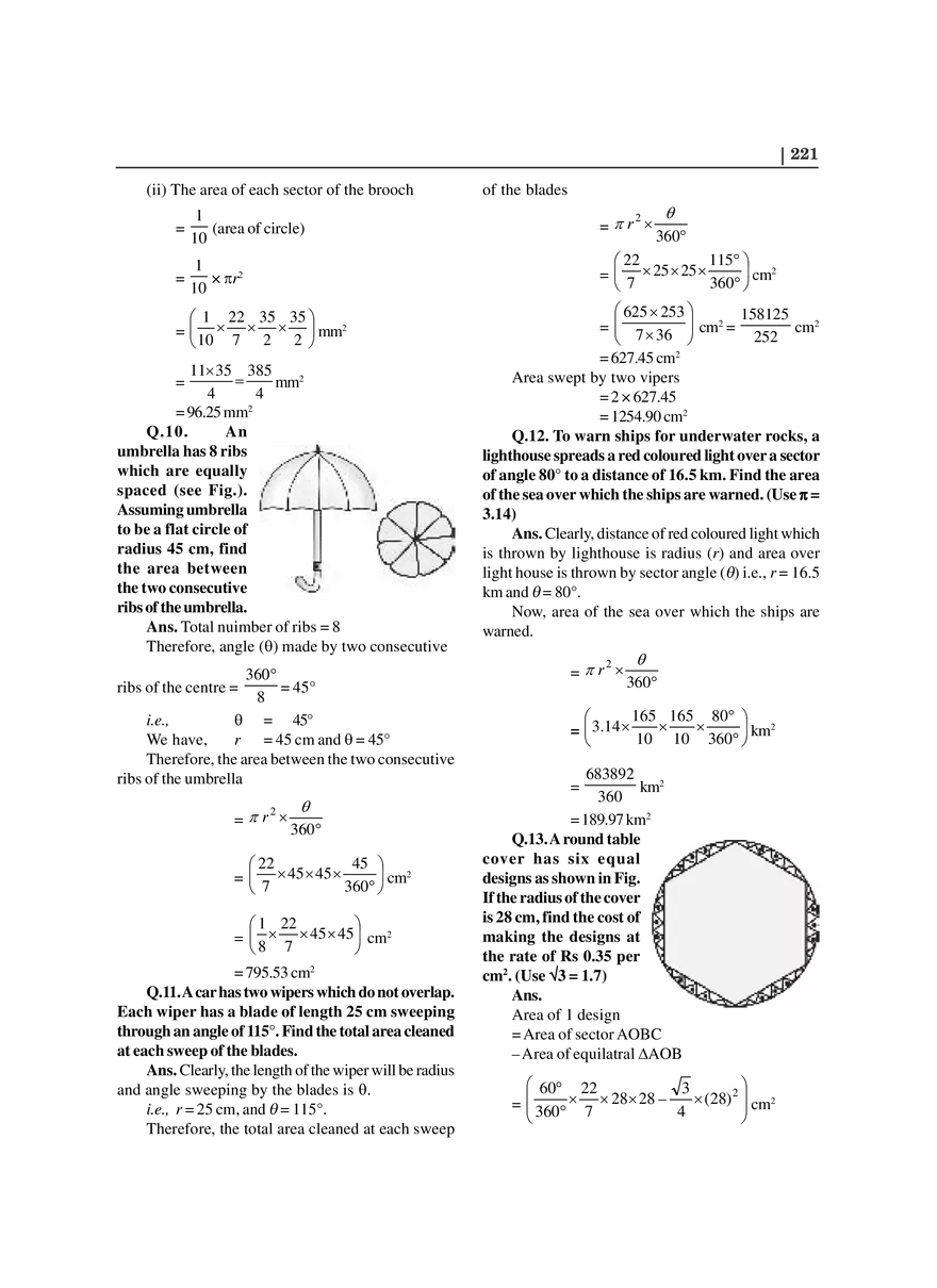 Chapter 12 Areas Related to Circles - Page 8