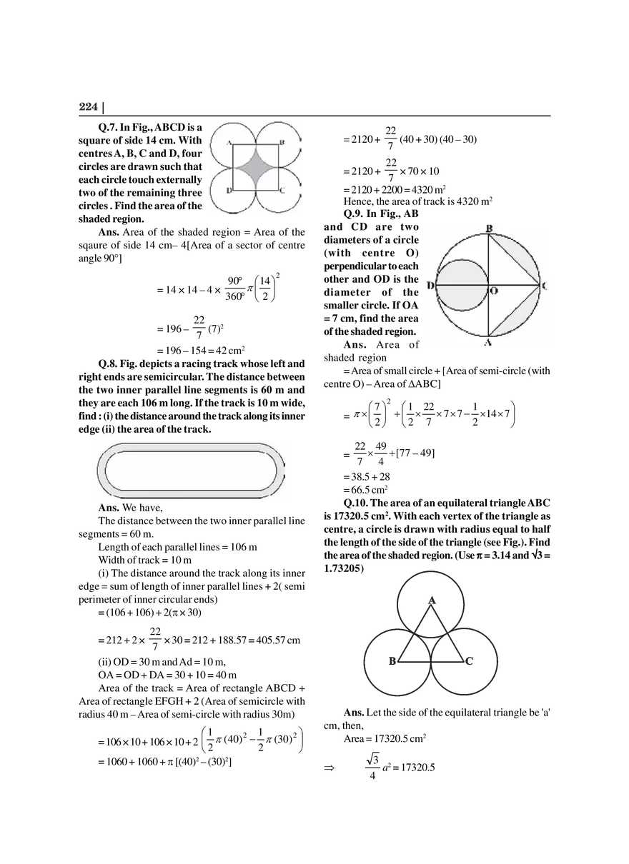 Chapter 12 Areas Related to Circles - Page 11