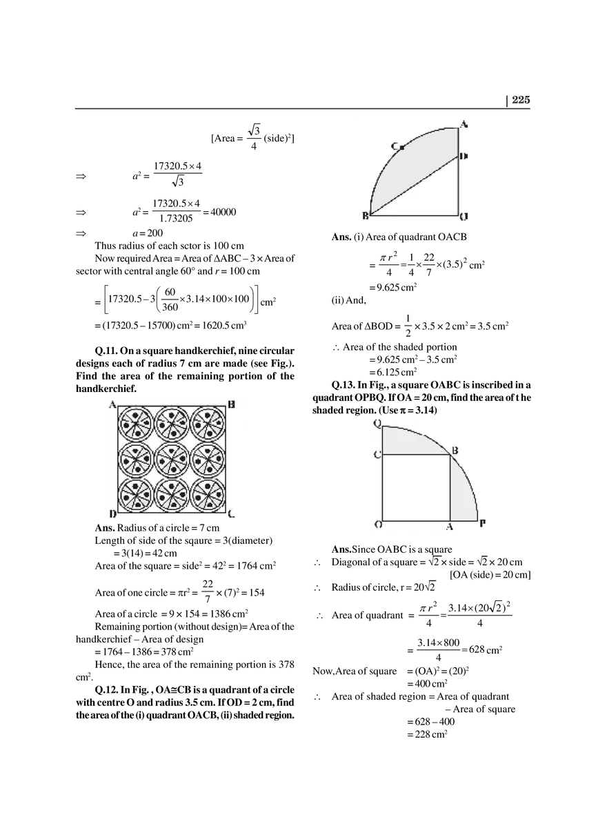 Chapter 12 Areas Related to Circles - Page 12