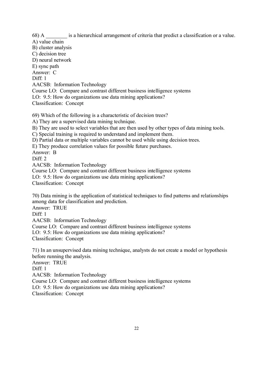 Chapter 9  Business Intelligence Systems Answers 3 - Page 2