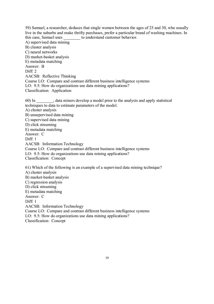 Chapter 9  Business Intelligence Systems Answers 2 - Page 9