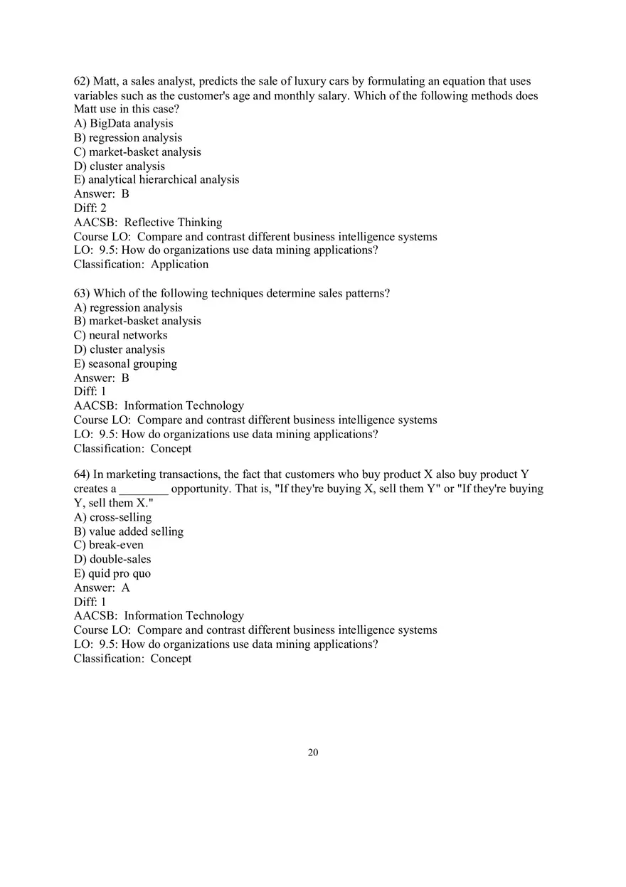 Chapter 9  Business Intelligence Systems Answers 2 - Page 10
