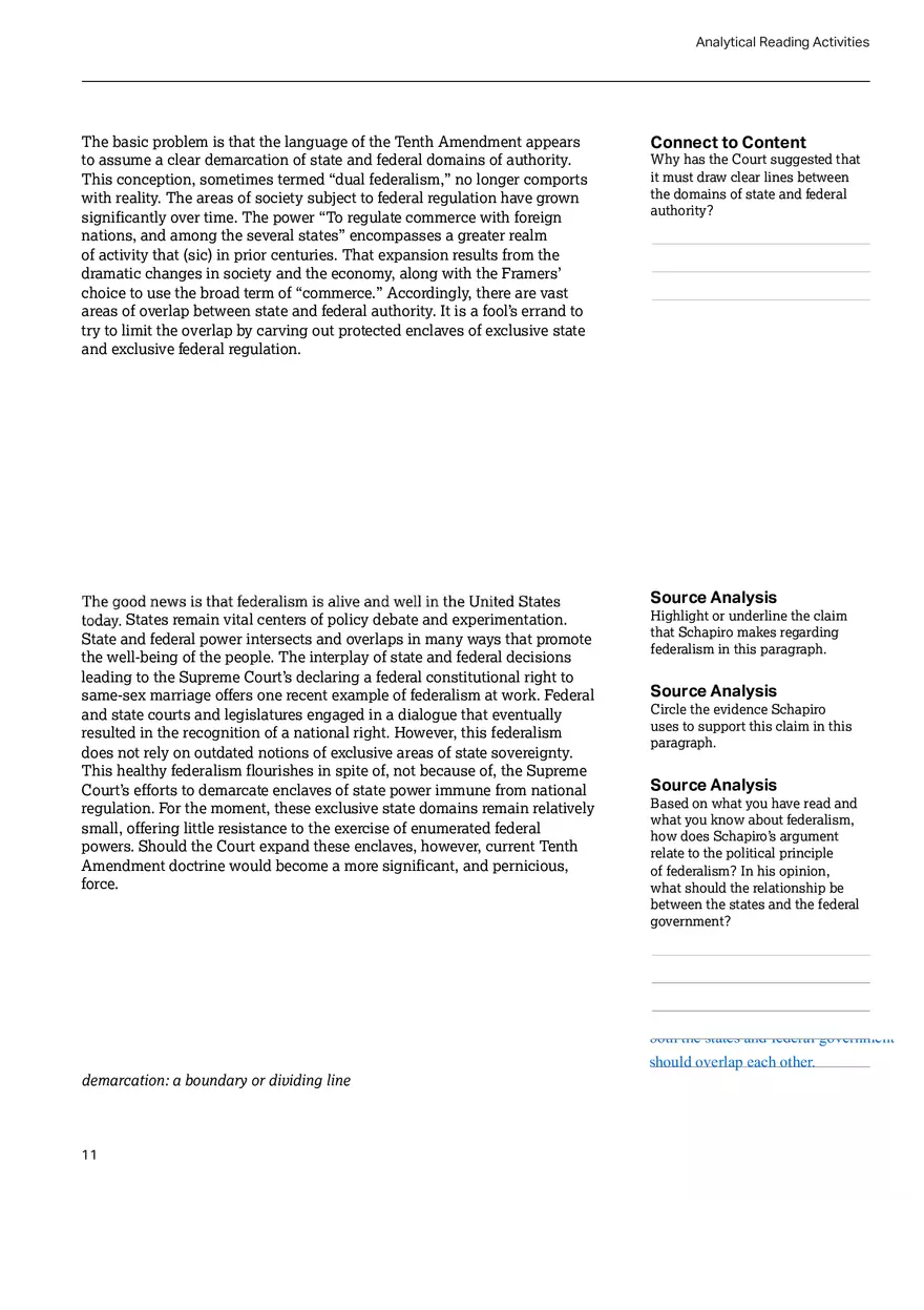 United States Government and Politics Topic 1.8 - Page 12